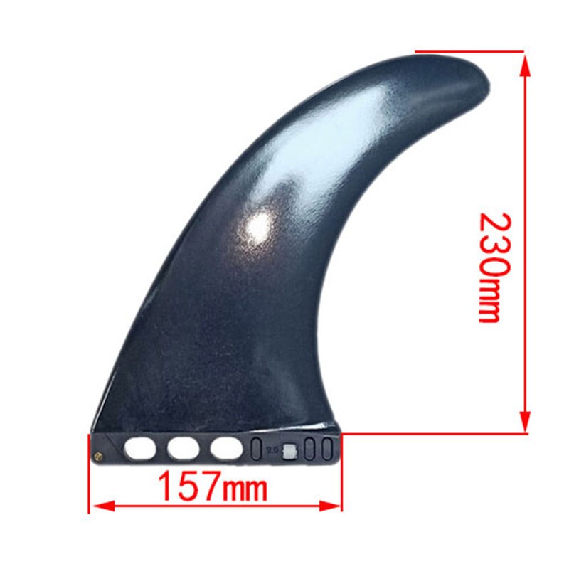 Dybde 9 tommer til fcs ii koble pg longboard finne lb finner oss boks sup surfebrett senter finner glassfiber + nylon surfe finner: misligholde tittel