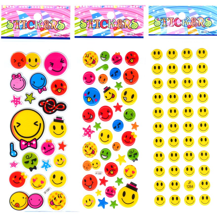 6 Sheets Face Pattern Scrapbooking Cute Kawaii Tea... Grandado