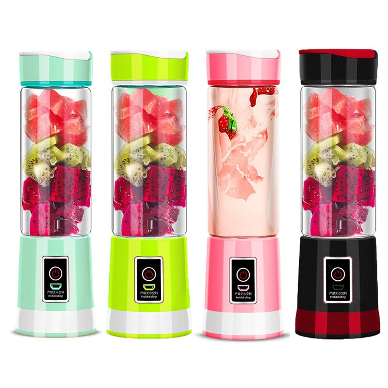 Mini Portable Blender Electric Rchargeable 6 Blades Juicer Cup Outdoor Shakes Maker for Fruit/Vegetable