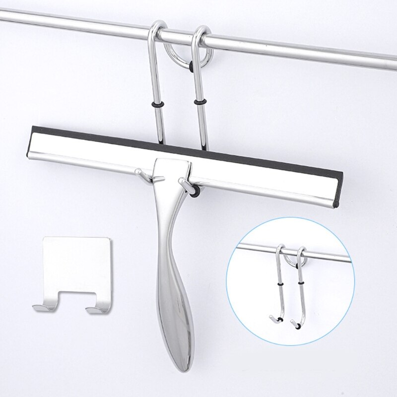 Lightweight Window Squeegees Window Cleaning Combo Cleaner Scraper with Suction Hook for Mirror Floor Glass Bathroom