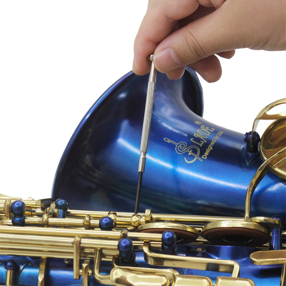 Saxofoon Onderhoud Reiniging Care Set Voor Sax Klarinet Fluit Inclusief Mondstuk Borstel Schoonmaakdoekje Duim Pad Reed Case