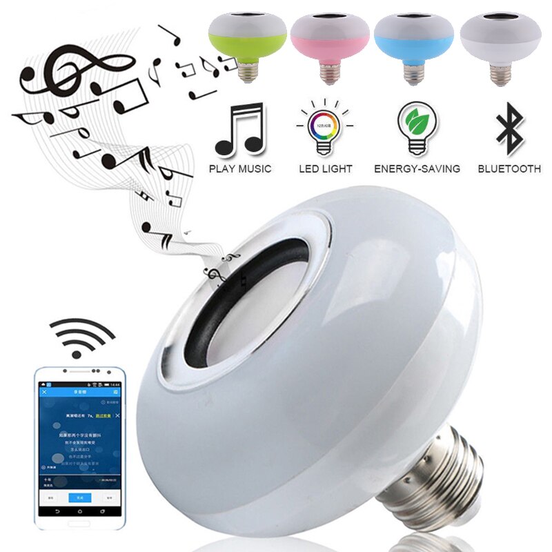 LED Music Bulb Loudspeaker Home Wireless RGB Lamp KTV Bar Bluetooth Speaker Light Audio Smart