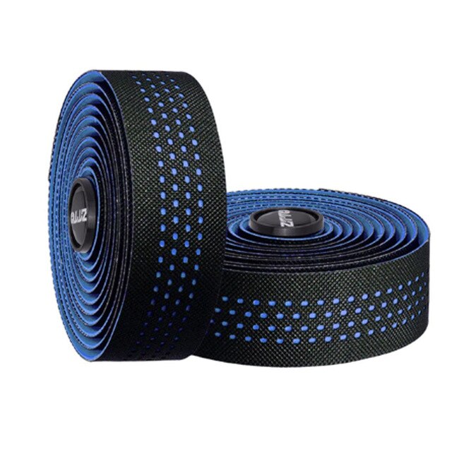 ZTTO-Cinta adhesiva antivibración, de , para Barra de bicicleta de carretera, EVA PU, con revestimiento colorido y 2 tapones: BLUE