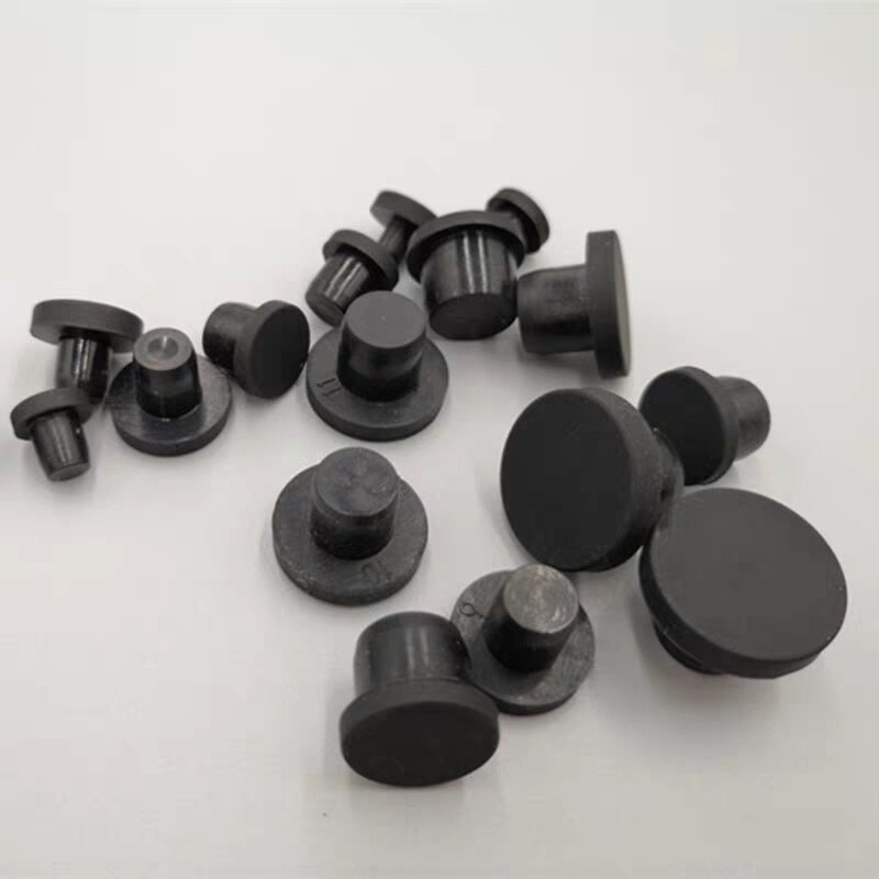 Round Solid Rubber Seal Hole Plugs High Temperature Resistance T Type Silicone Hole Caps Dust-proof Gasket Blanking End Caps