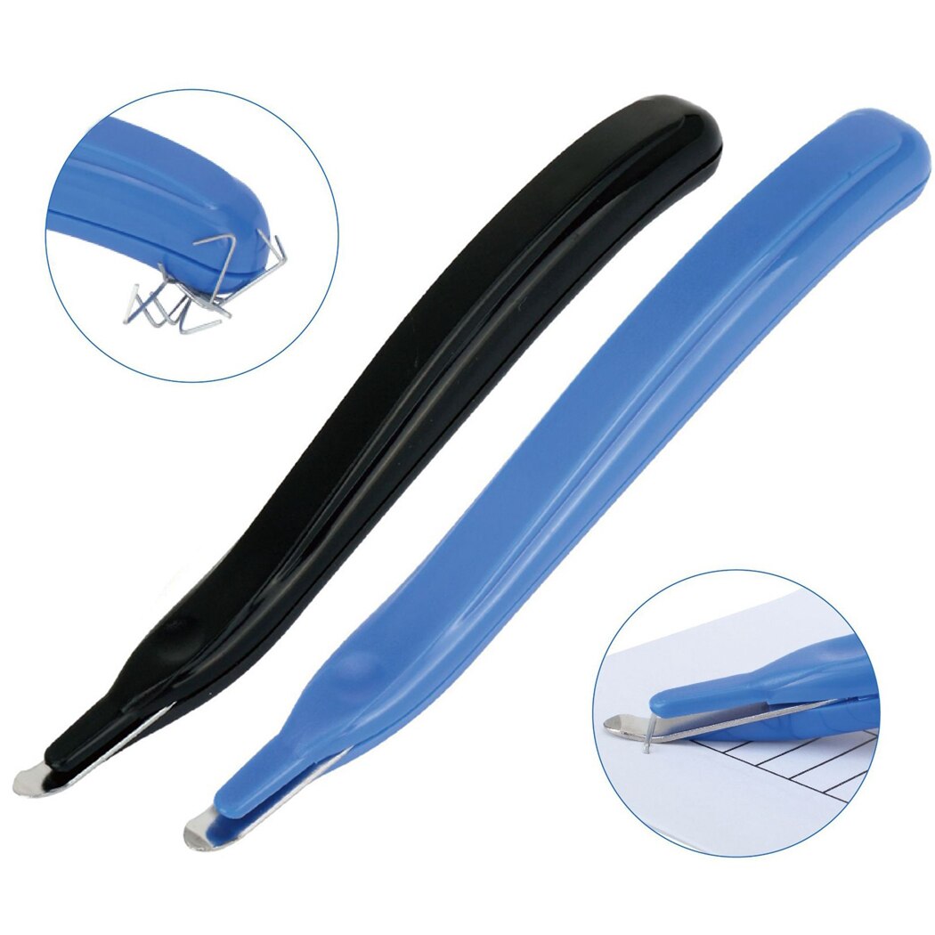 2pcs Portable Staple Remover Manual Removable Magnetic Head Less Effort Staple Removal Tool Home Office School Desk Accessories: Default Title