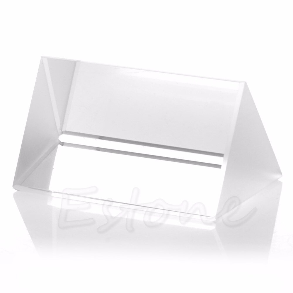 5cm Triangular Prisms Teaching Optical Glass Triple Physics Light Spectrum MAR31_25