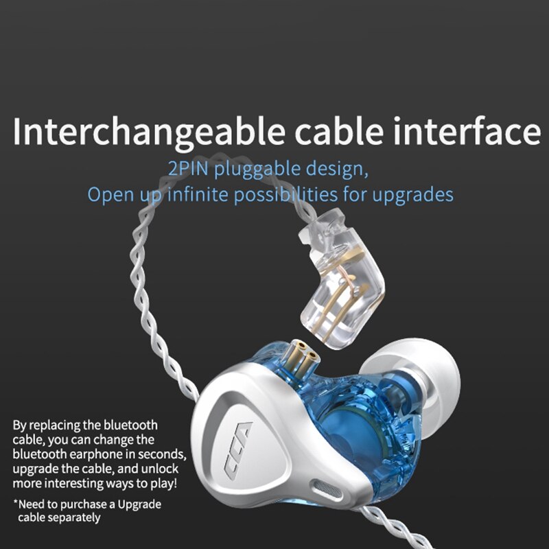 CCA CSN Wired In-Ear Headphones - HiFi Bass - Noise Reduction - With Mic
