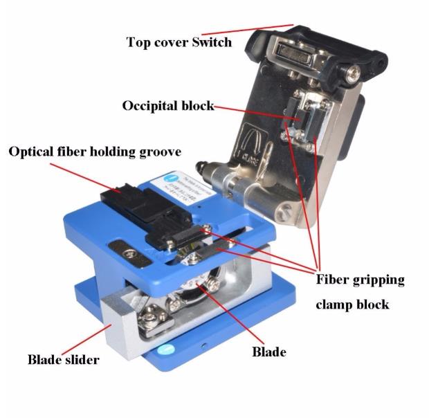 Faser-spalter FC-6S schneiden Faser messer Fiber Optik kabel Cutter messer Ftth werkzeug Kalten Kontaktieren Gewidmet Metall FTTH Werkzeug Bausatz нож