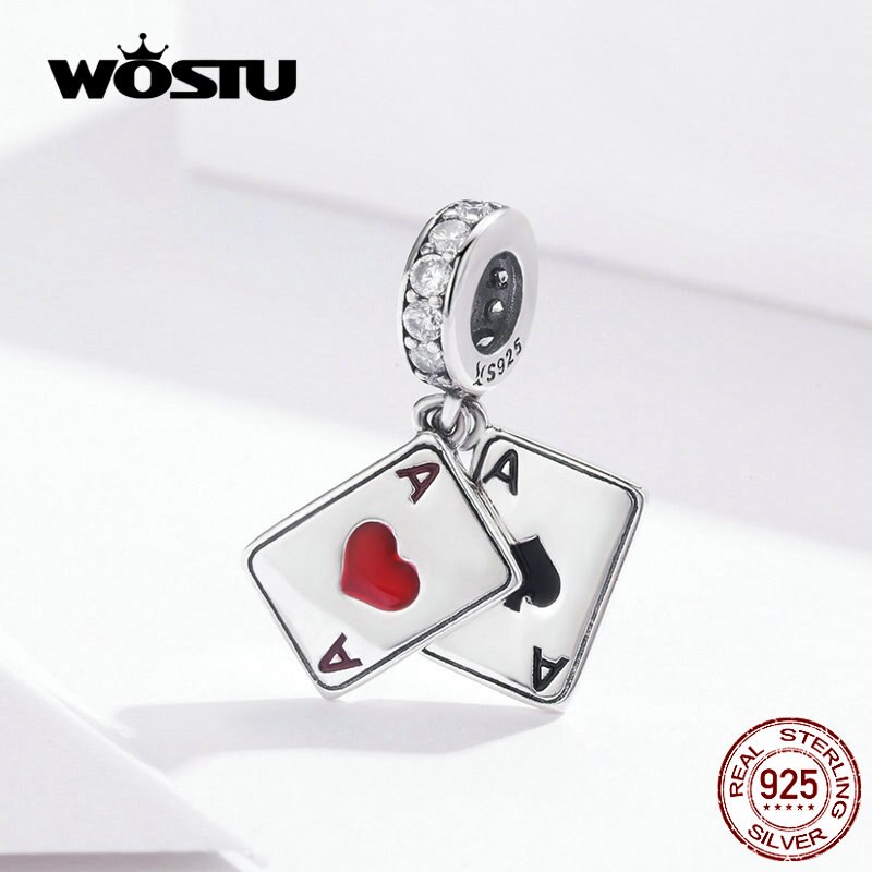 WOSTU Note Book Charms 100% 925 Sterling Silver Beads Fit Original Bracelet Pendant DIY Necklace For Women Jewelry