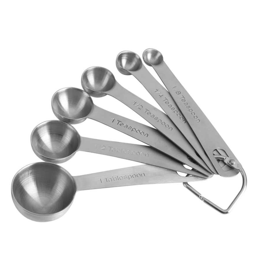 Stainless Steel Measuring Spoons, Measuring Spoons Cups Set for Dry and Liquid Ingredients 6 pack