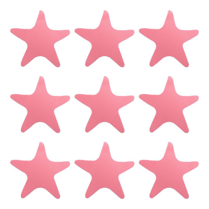 12Pcs Bad Anti-Slip Sticker Zwembad Vis Vormige Decoratieve Stickers Badkamer Vloeren Antislip Tape Badkamer Accessoires: Pink 1