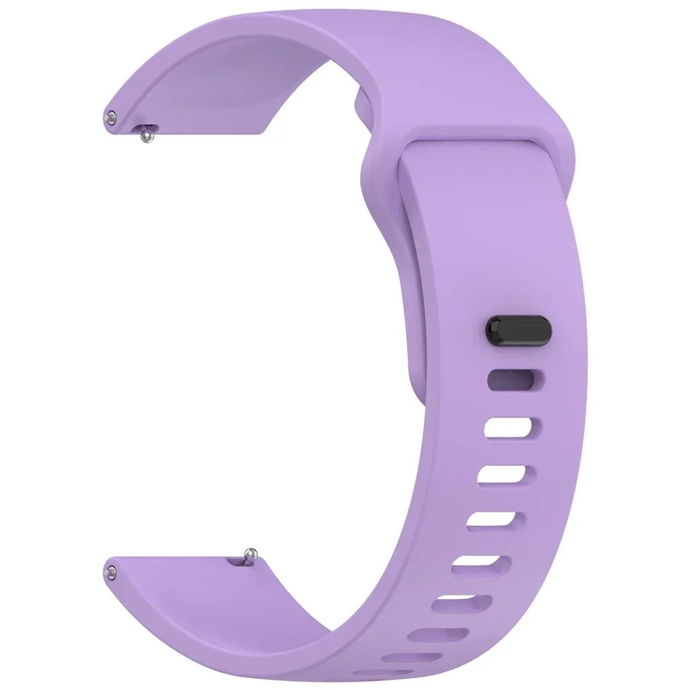 20mm 22mm silikone urrem til ticwatch pro 3 ultra rem til ticwatch gtw/gtx /s2/e2/e3/ gth udskiftning blød sportsrem: Røgfarvet lilla / 20mm