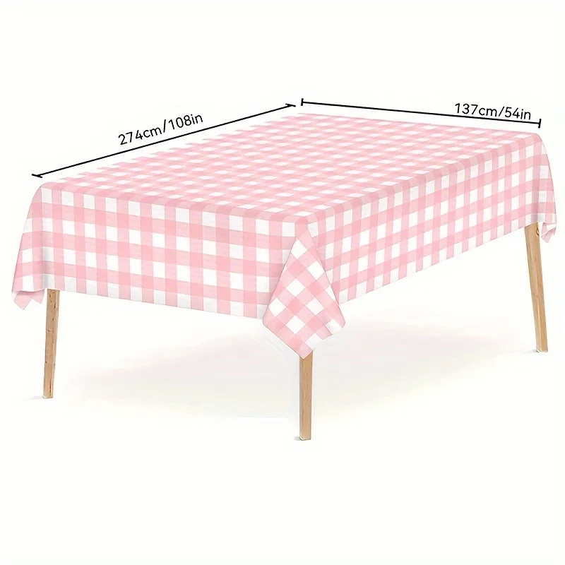 1 Stuks Pp Rechthoekige Waterdichte Eetdecoratie Tafelbedekking Restaurant Doek Covers Party Bruiloft Wegwerp Plastic Tafelkleed