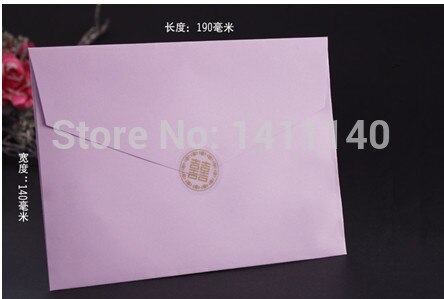 Dark Purple Wedding Invitation Card With Ribbon diamond decor Free Envelops Seal