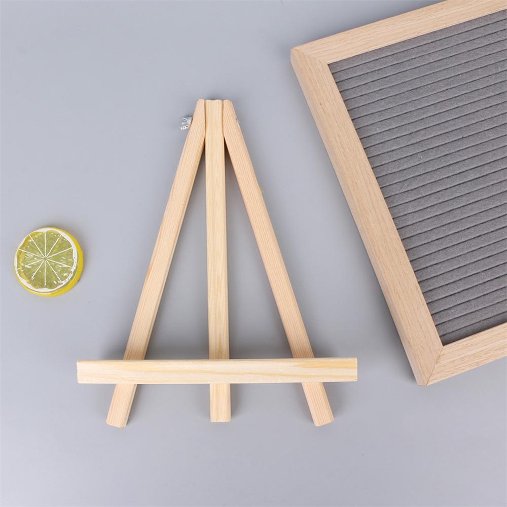 Mini Wood Display Easel Tripod Structure Desktop Holder Rack for Photo Cards Memorandum