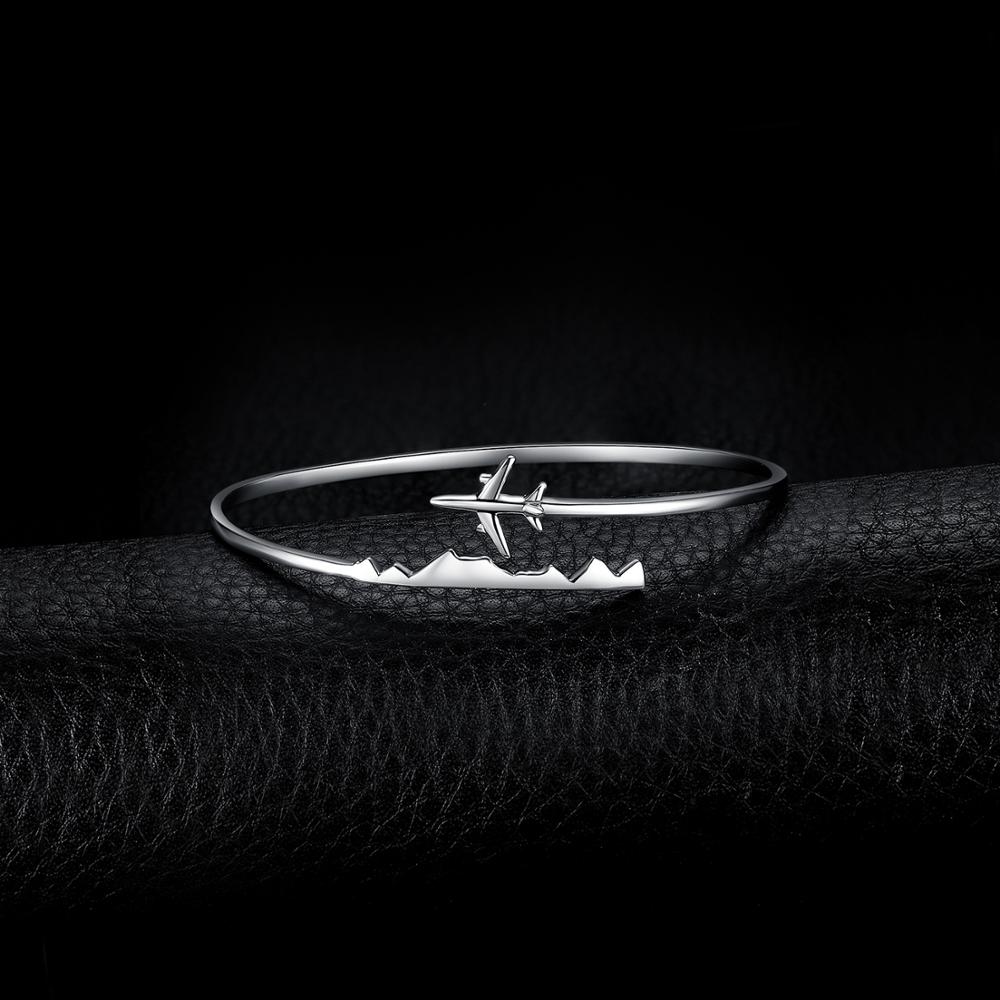 JPalace Flugzeug Silber Armbinde 925 Sterling Silber Armreifen Armbinde Armbänder Für Frauen Silber 925 Schmuck, Der Veranstalter