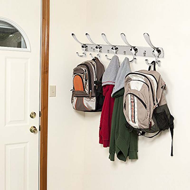 Wall Mount Haak, Haken Rvs Coat Robe Hoed Kleding Grandado