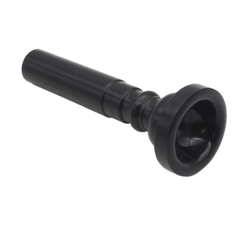 ABS Plastic Trumpet Mouthpiece for Brass Woodwind Instrument Parts Black