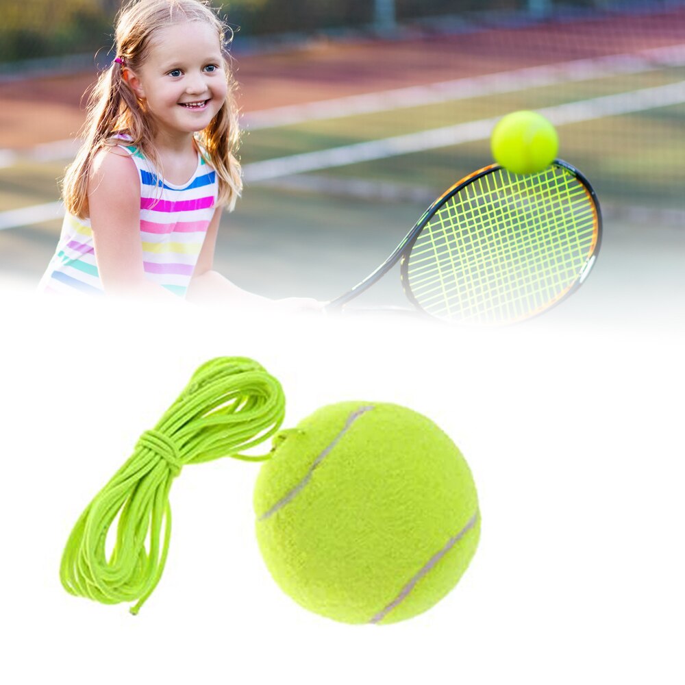 Tennis treningsenhet rebound ball tennisball med elastisk tau for barn voksen nybegynner treningsutstyr