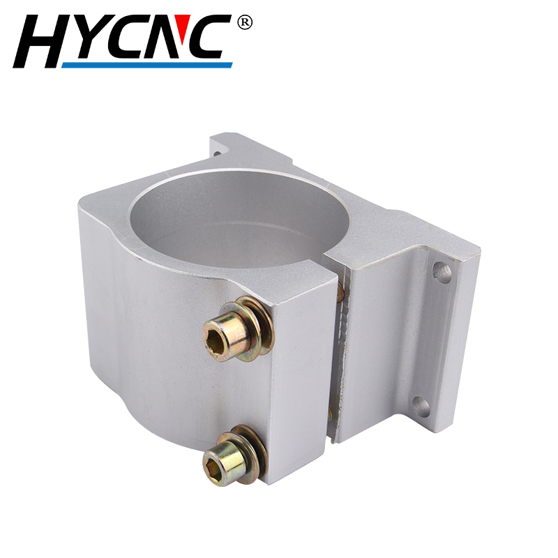 CNC Spindle Motor Fixture 80/85/100mm Woodworking Engraving And Milling Spindle Fixing Seat Aluminum Bracket With 2 Screws