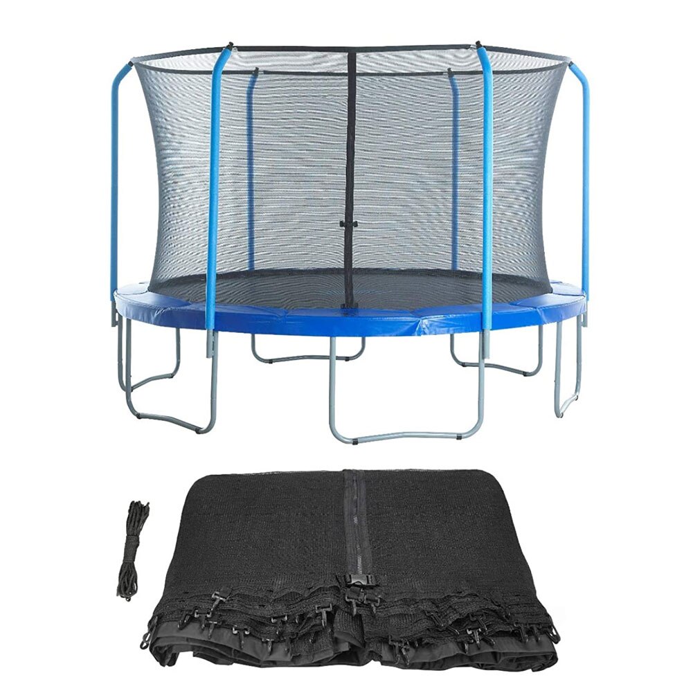 Trampoline Vangnet Bounce Vervanging Veiligheid Netten Perfecte Bounce Past Meest Trampolines Met Ronde Frames Zwart