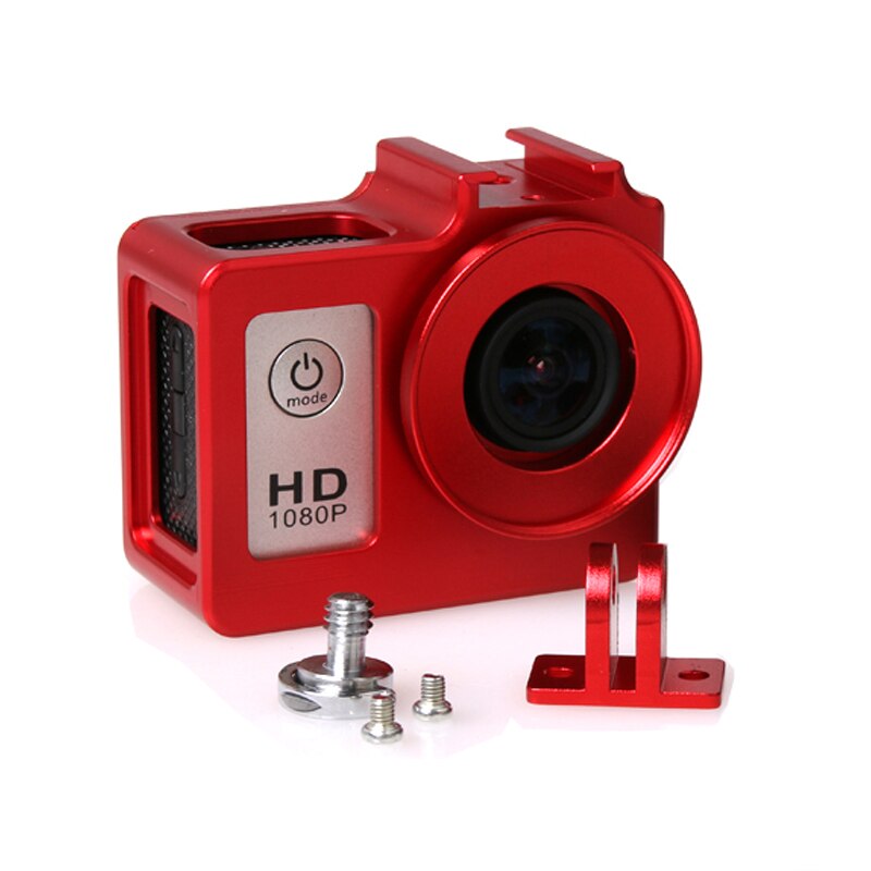 De aleación de aluminio de SJ4000 Carcasa protectora de Metal marco + filtro UV para SJCAM SJ4000 WIFI SJ6000 SJ7000 H9 accesorio