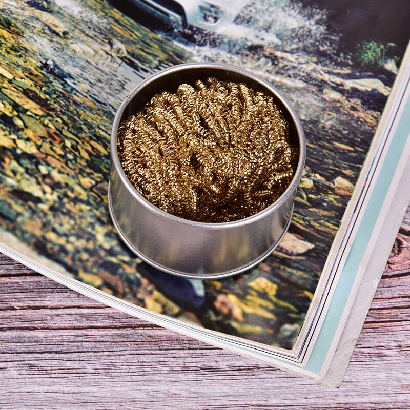 Lassen solderen soldeerboutpuntreiniger reinigen staaldraad sponsballen voor lasgereedschap