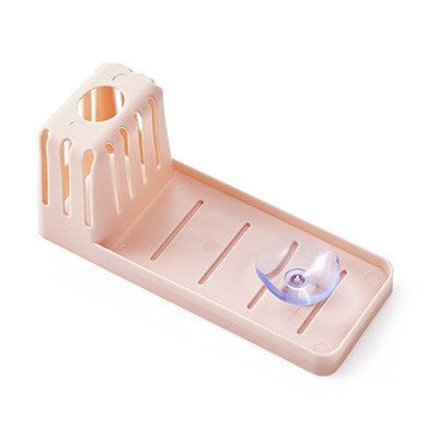 Kitchenware Sink Water Draining Hanging Bag Small Storage Shelf Sponge Pool Storage Supplies Hanging Basket Draining Shelf: Pink