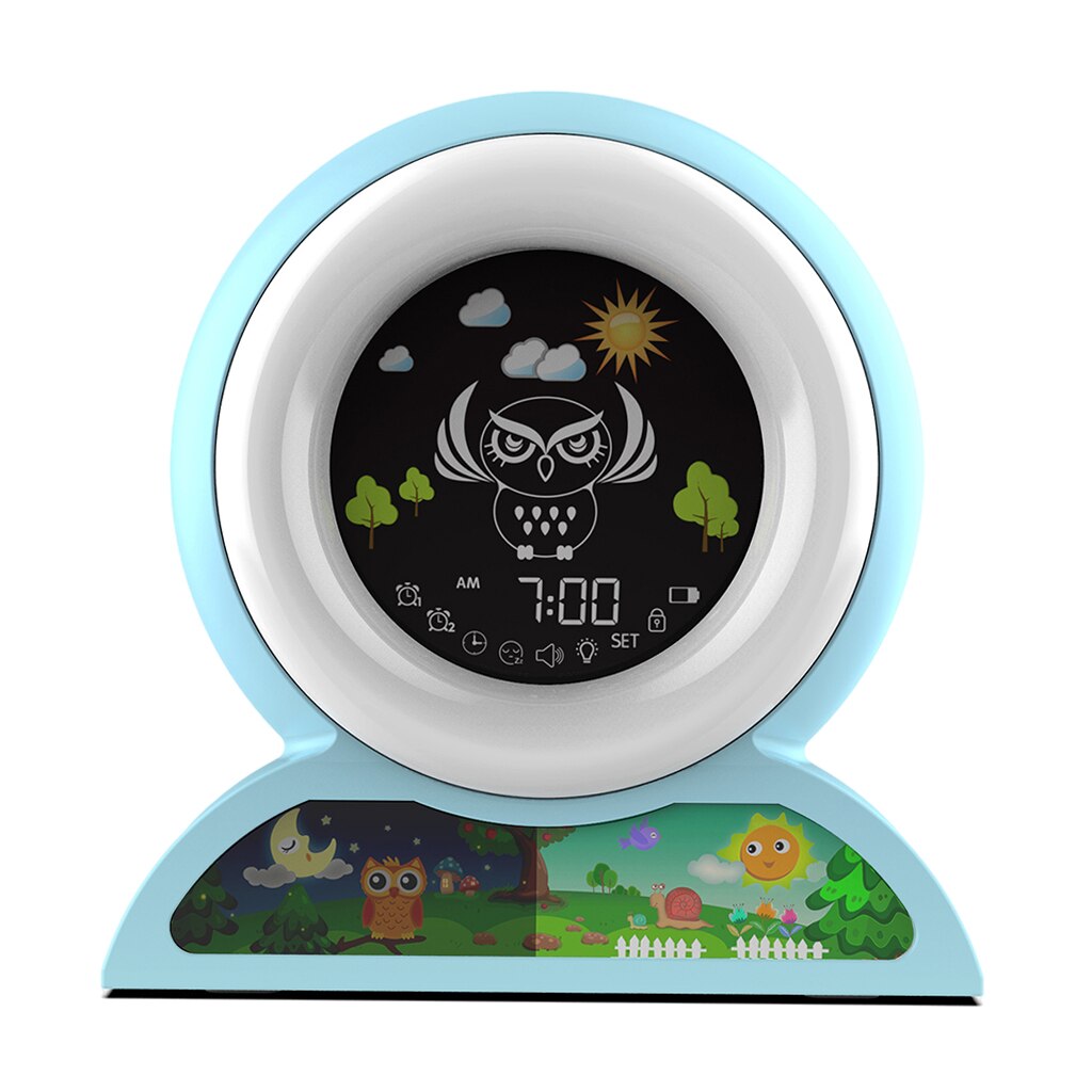 Bedside Alarm Clock Bedside Wake Up Digital Clock with Music for Kids Sleep Training