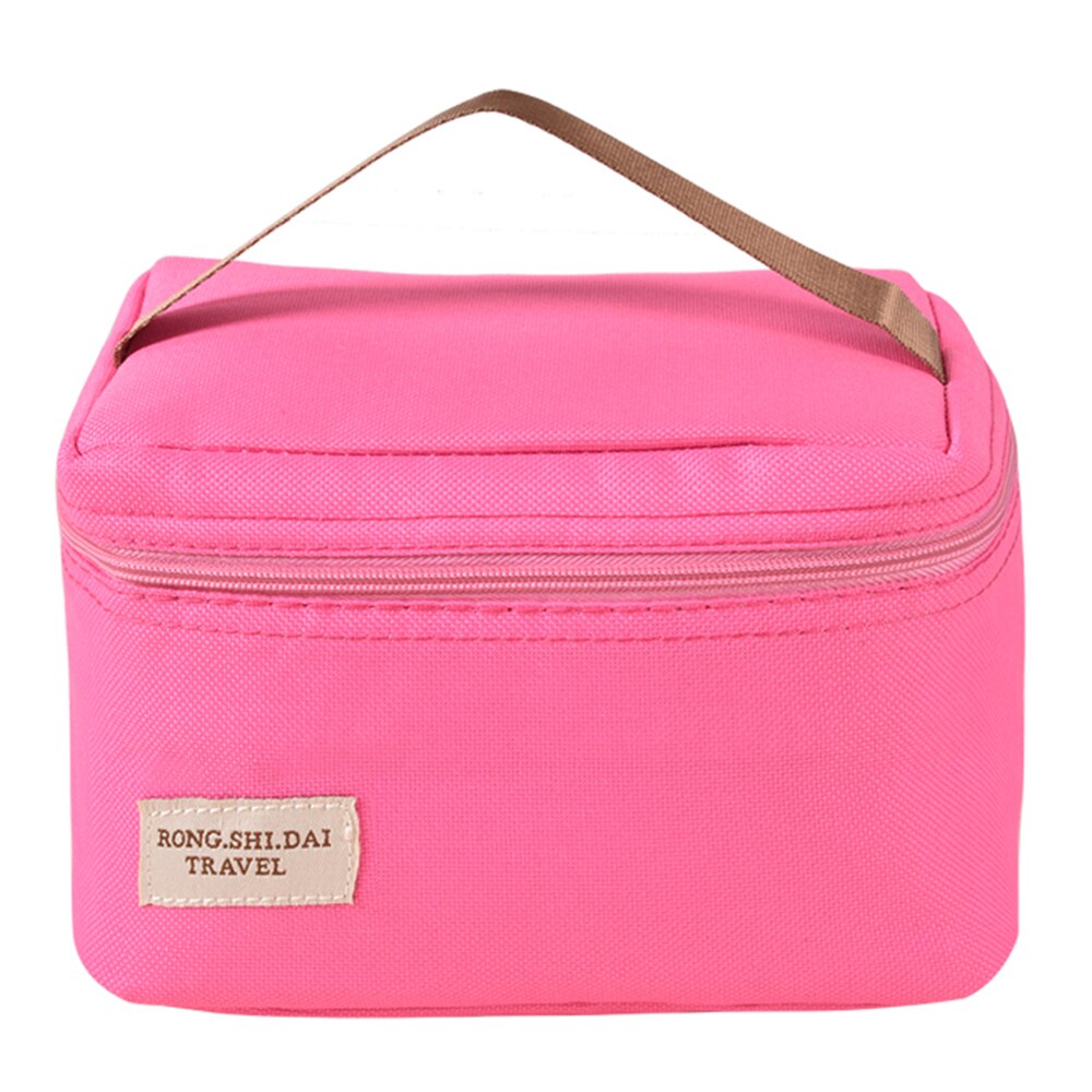 Portable Lunch Bag Thermal Insulated Lunch Box Tote Cooler Handbag Bento Pouch Dinner Container School Food Storage Bags