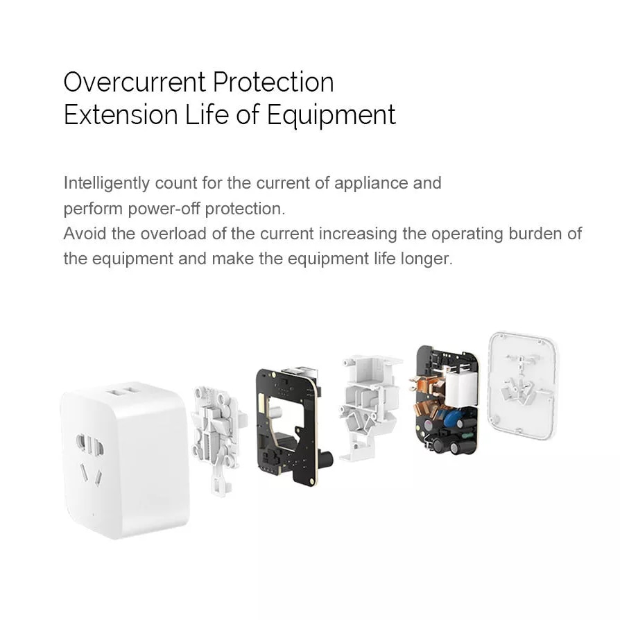 Xiaomi Mijia Smart Socket Bluetooth Gateway Edition Dual USB Smart WIFI Socket Power Adapter Mijia Smart Home Device