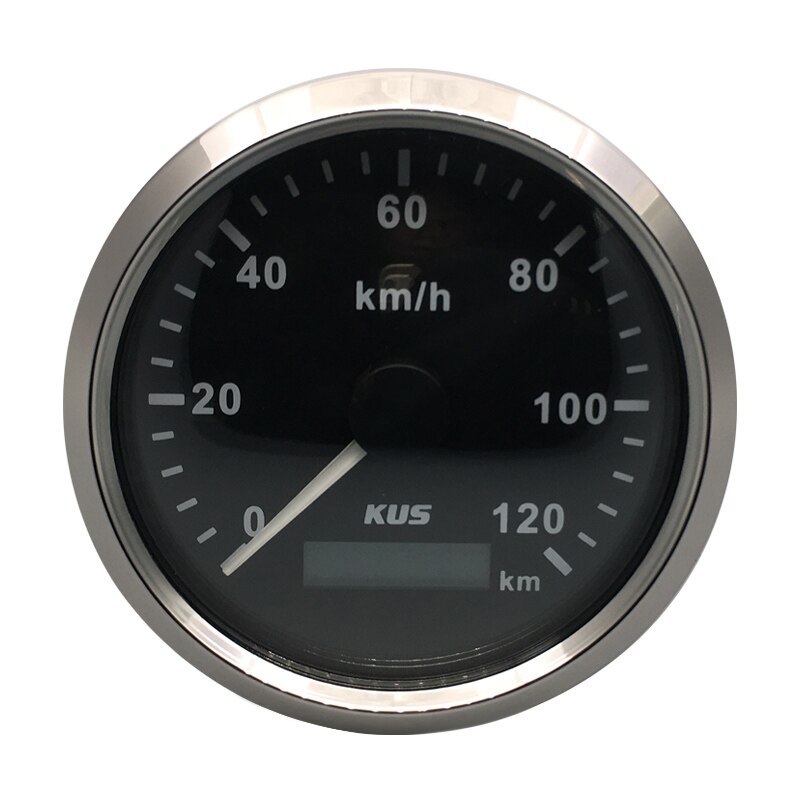 Universele Gps Snelheidsmeter 0-120 Km/h Voor Auto Motorfiets Totale Kilometerstand Verstelbare 3 3/8 "9-32V Met Rood/Geel Backlight