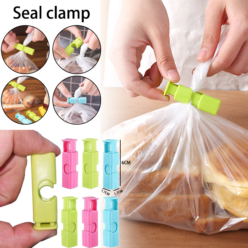 12 stk. klemme til brødposer, genanvendelig, forsegling til frisk mad, plastikclips, forsegling til snackposer, fjederclips, opbevaring til køkkenet