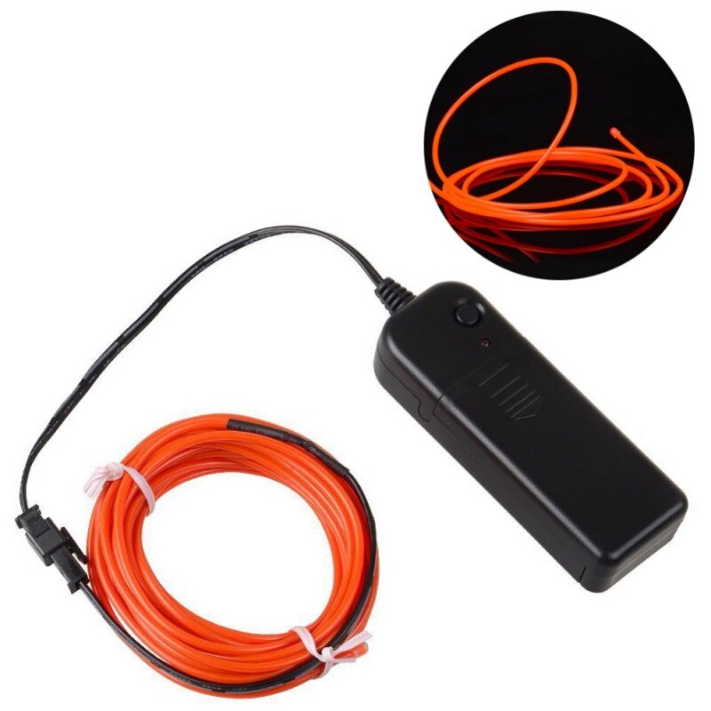 Flexibele EL Wire Rope Tube Waterdichte LED Strip 3 m & 5 m Light Dance Party Decor Licht Neon LED lamp 3 V Voeding: A6
