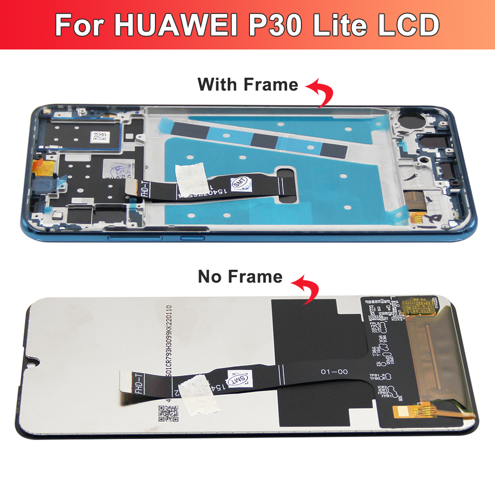 Nowy ekran dla HUAWEI P30 Lite wymiana wyświetlacza, dla ORIG LCD ekran dotykowy zestaw dla HUAWEI P30 Lite Nova 4e zniszczyć-LX1A LX2