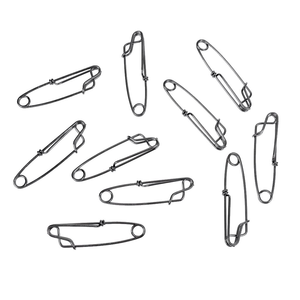 10Pcs Stainless Steel Long Line Tuna Clips Float Line Snap Clip Connector Longline Branch Hangers Fishing Accessories