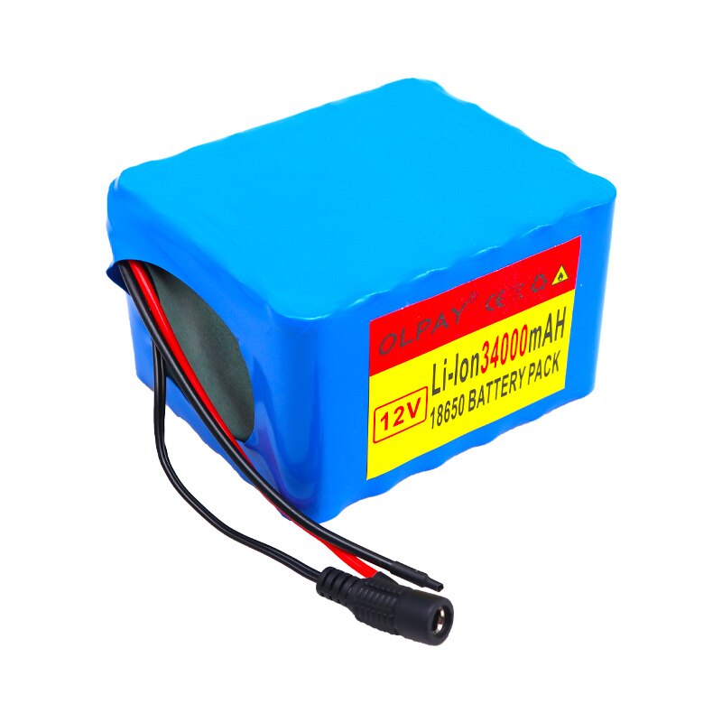 12V 34ach 3S12P 12.6V 34000mAh wysokiej mocy akumulator litowy robić falownika lampy ksenonowe światła uliczne słoneczne zwiedzanie samochodu
