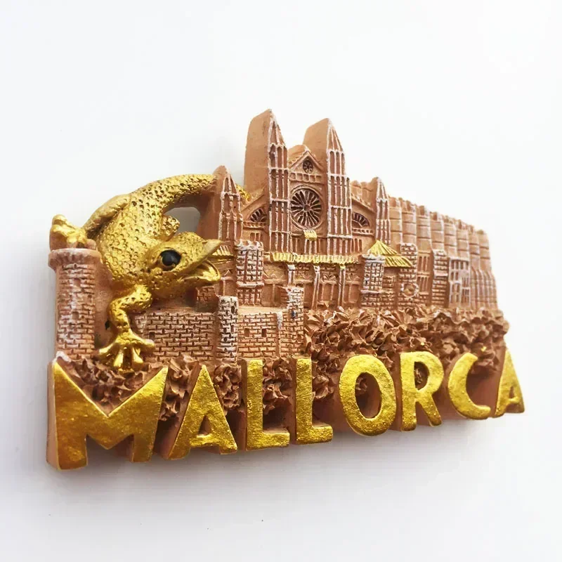 Imanes de nevera Mallorca de España, Castillo de Majorca Palma, Cuenca Ronda, decoración conmemorativa del turismo, manualidades, pegatina magnética para refrigerador,