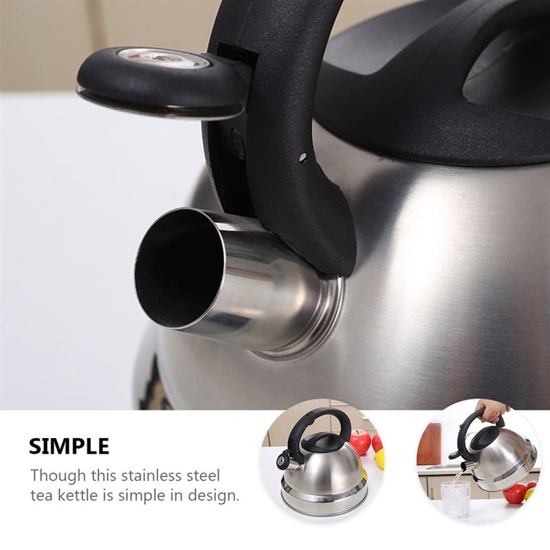 3L Stainless Steel Water Kettle Boiling Kettle Thickened Bottom Whistling Kettle