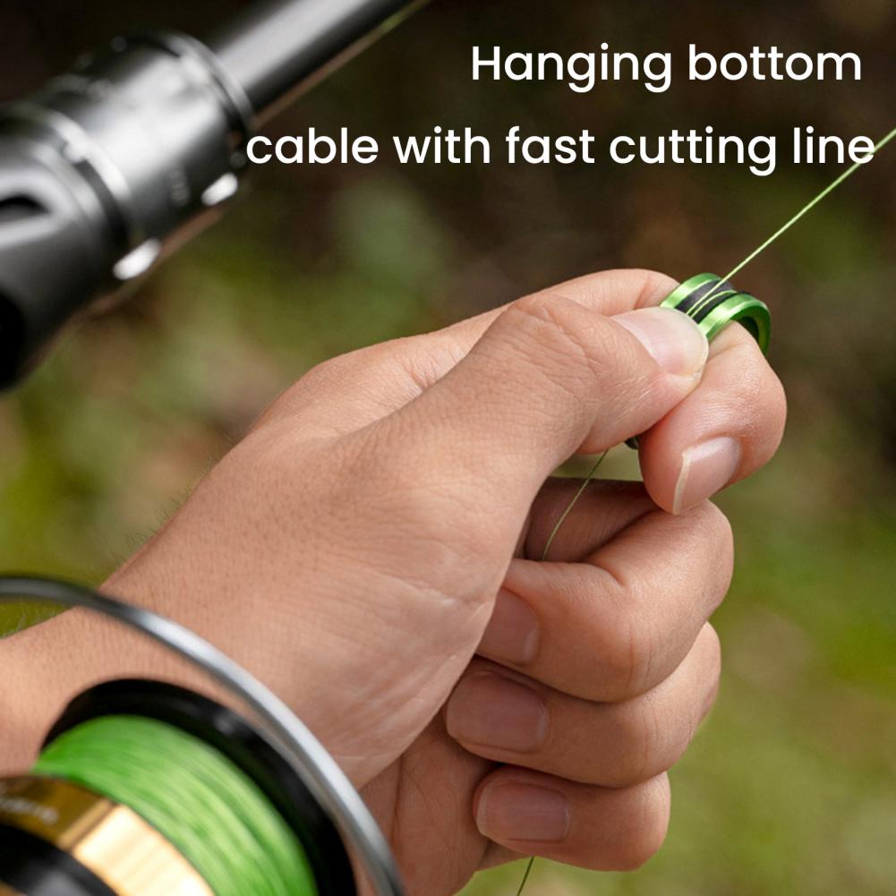 Extractor de sedal de pesca, anillo de goma antideslizante, bucle de tracción de línea portátil, herramienta de aparejos de pesca de aleación de aluminio, 1/2 Uds.