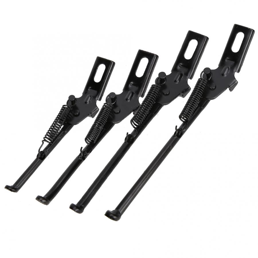 2pcs/pack Bicycle Side Kickstand Kick Stand Anti-slip Kids Bicycle Foot Stand Carbon Steel Kickstand Cycling Accessory