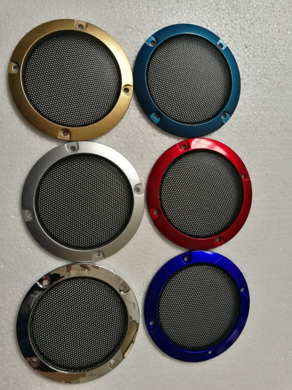 10pcs Multi Colors 3inch Speaker Grill Covers Speaker net Plastic Speaker Parts Speaker Component for arcade cabinet