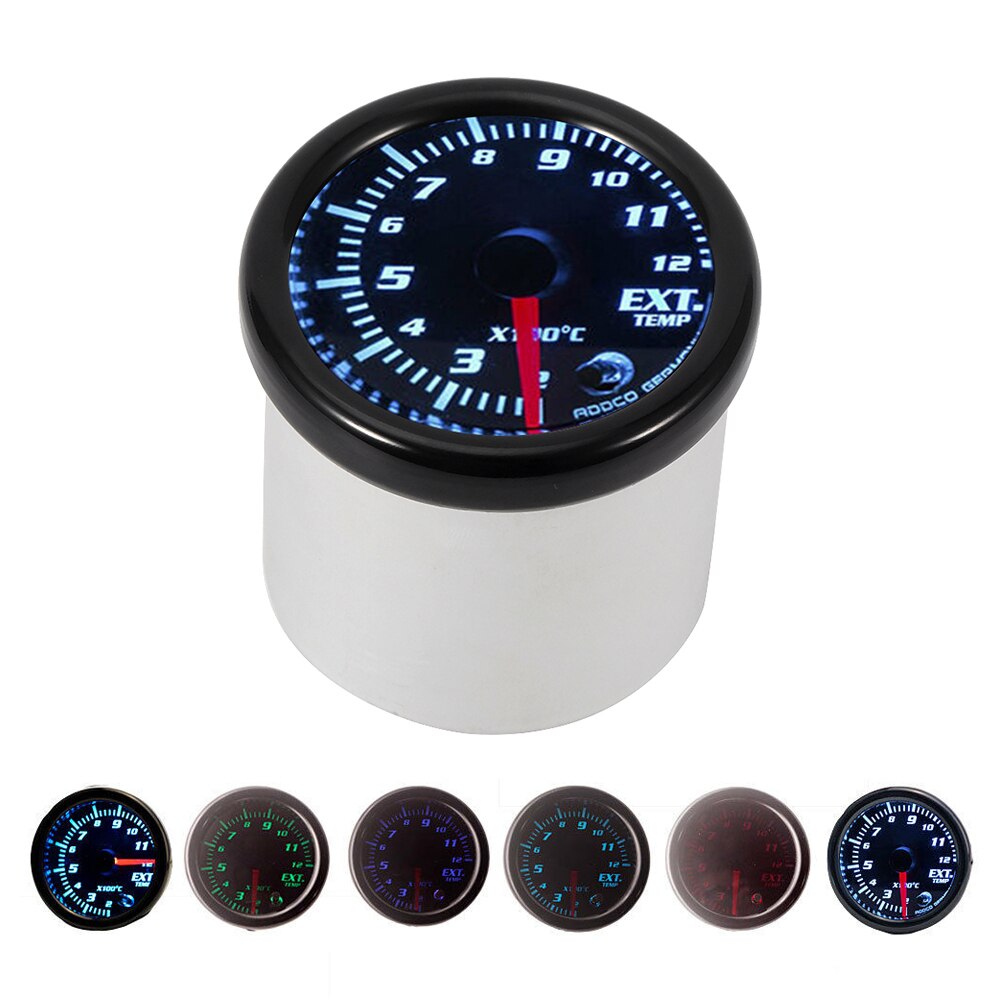 Led Auto Exhaust Gas Temp Gauge Ext Temp Meter Egt Sensor 52 Mm/2.0in Auto Accessoires
