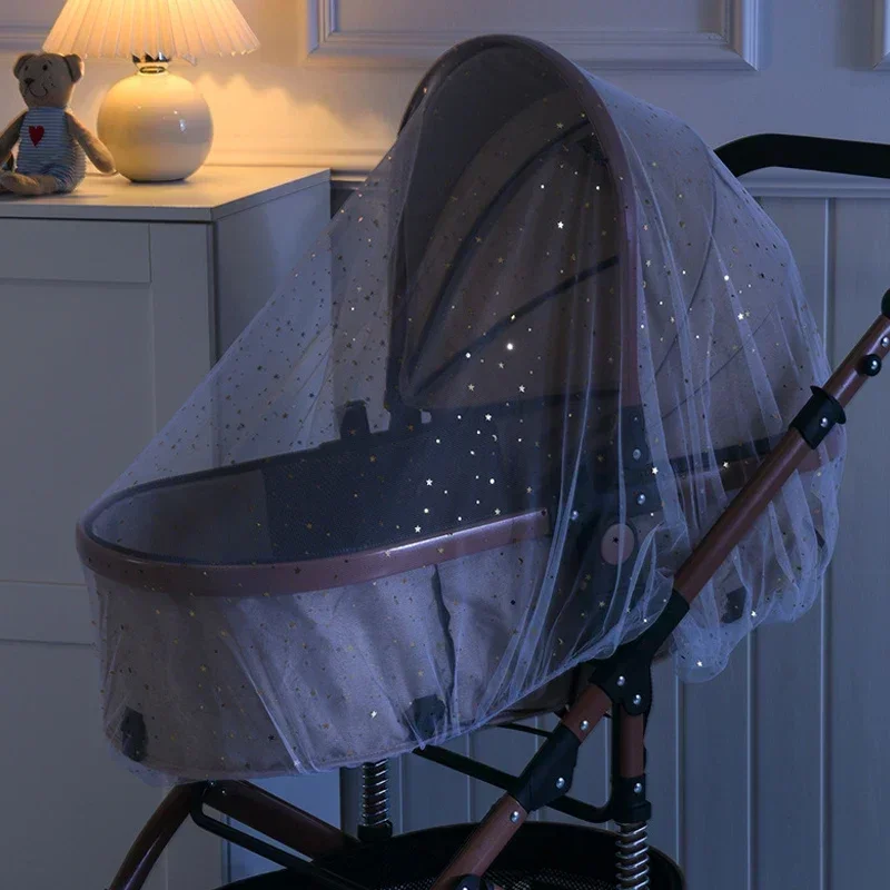 Baby Winkelwagen Zonnescherm Klamboe Universele Kinderwagen Net Buggys Insect Fly Net Bescherming Cover voor Kinderwagen Kinderwagen