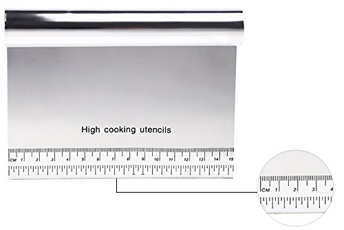 Stainless Steel Patisserie Pizza Dough Scraper Cutter Cutters Cozinha Baking Pastry Spatulas Cooking Cake Decorating Tools