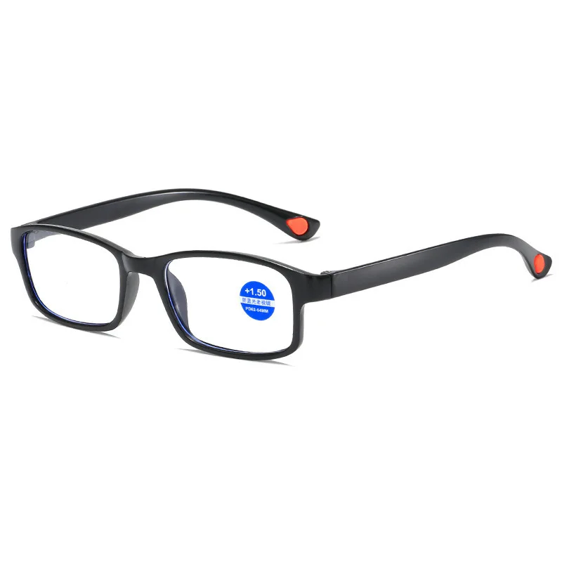 Gafas inteligentes con ajuste automático para hombre, lentes de lectura con aumento, multifoco progresivo, antiluz azul, 0- + 4,0, 1 ud.: Transparente / +400