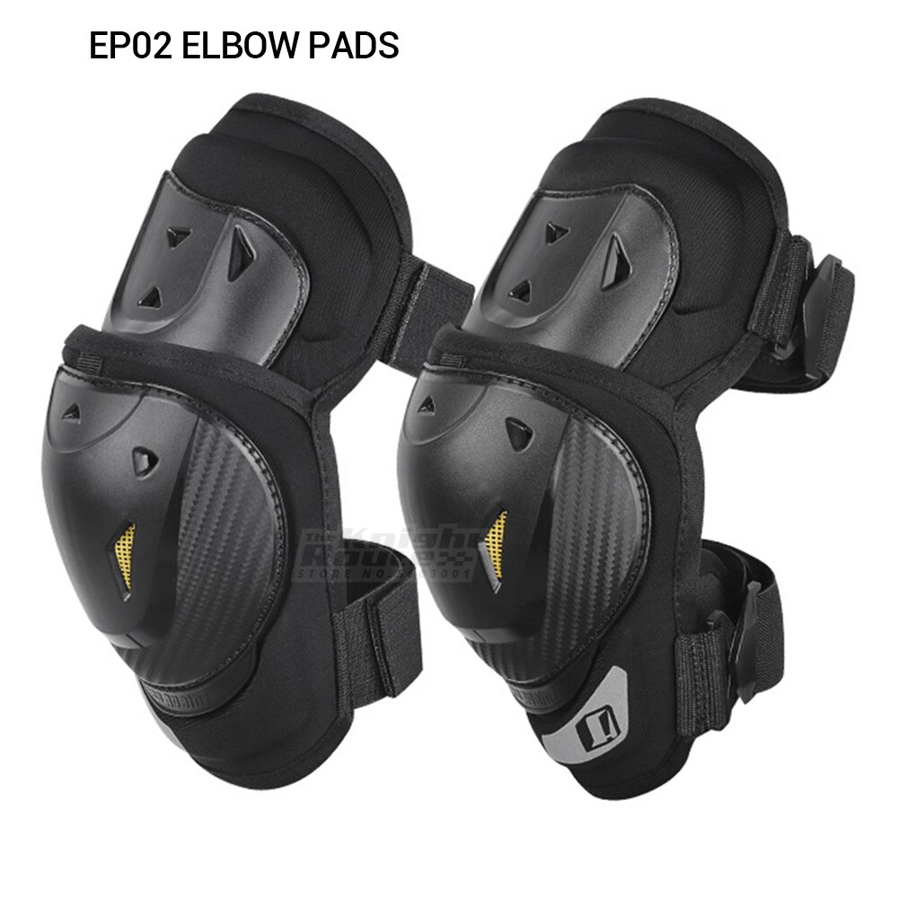 Rodilleras para motocicleta, conjunto de coderas para Moto, protección de rodilla para Motocross, protector de competición, equipo de protección CE EN1621-1: EP02 Elbow Pads
