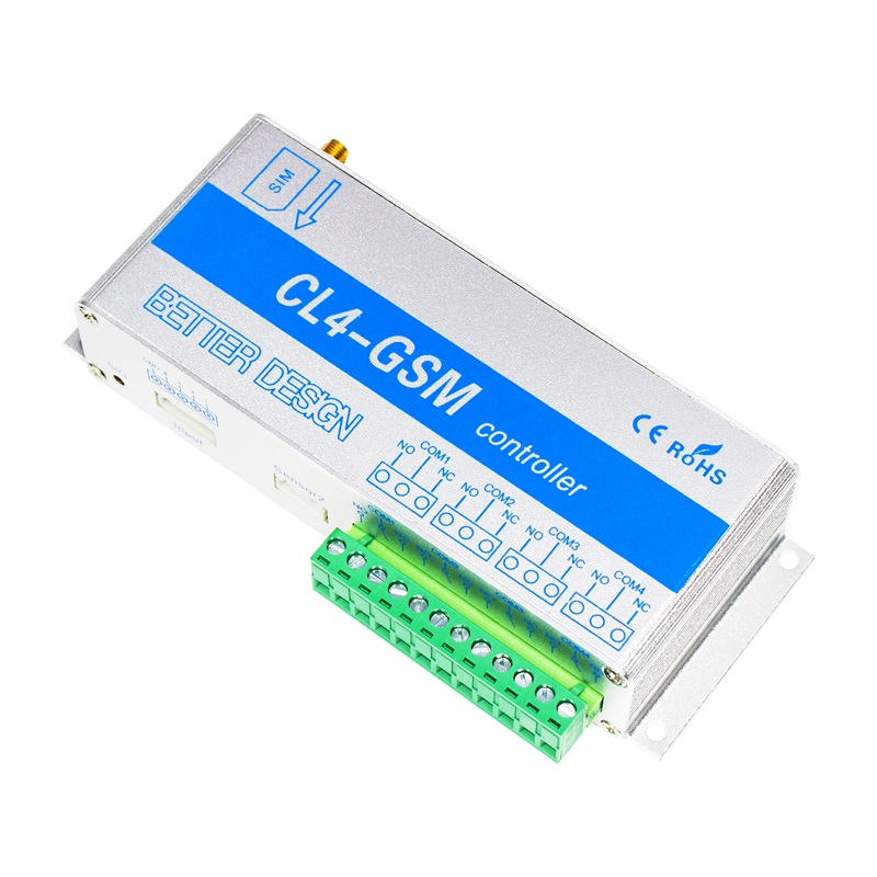 4-Kanal-Relais CL4-GSM SMS GSM APP kabellos Regler GSM-Empfänger für riss Elektrischer Türöffner Sperrpumpenmotor