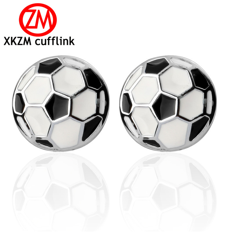 Formale Schwarz und weiß fußball Manschettenknopf für Herren Anzüge Tasten Geometrische Hochzeit Manschettenknopf Französisch Bräutigam Hemd Manschette Links