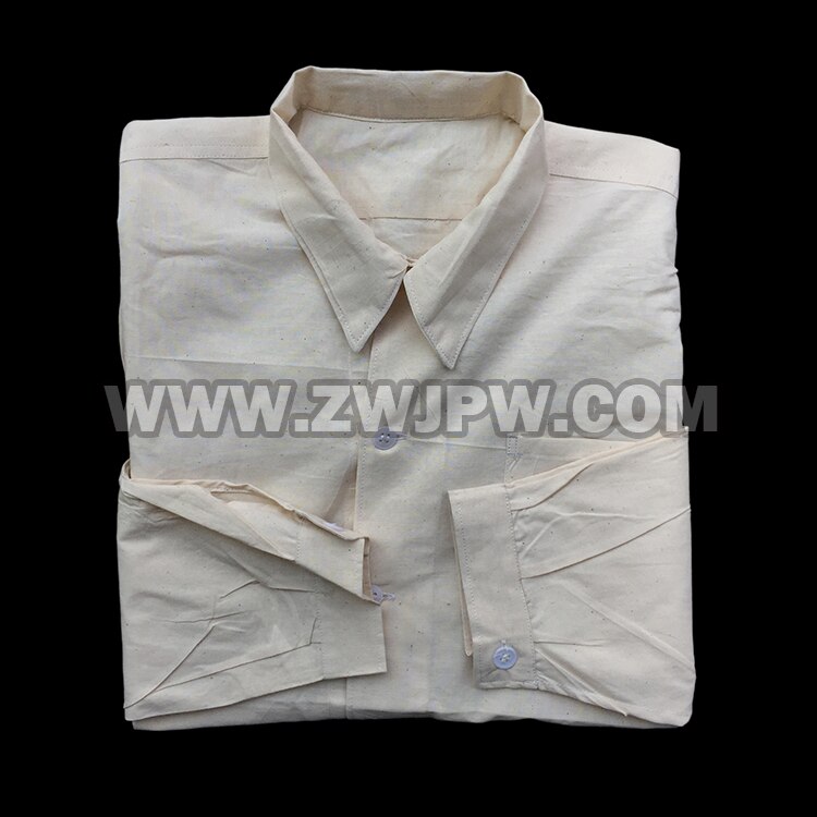 Kinesisk mand 65 ren bomuld hvid skjorte origianl